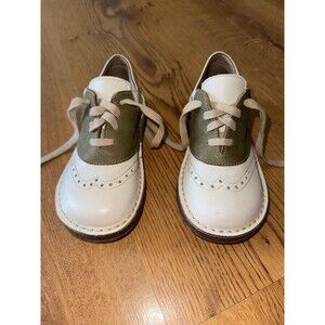PèPè Italy Kids Oxford Shoe EU 26 US 9 Toddler | Two Tone Leather Brogue Lace Up